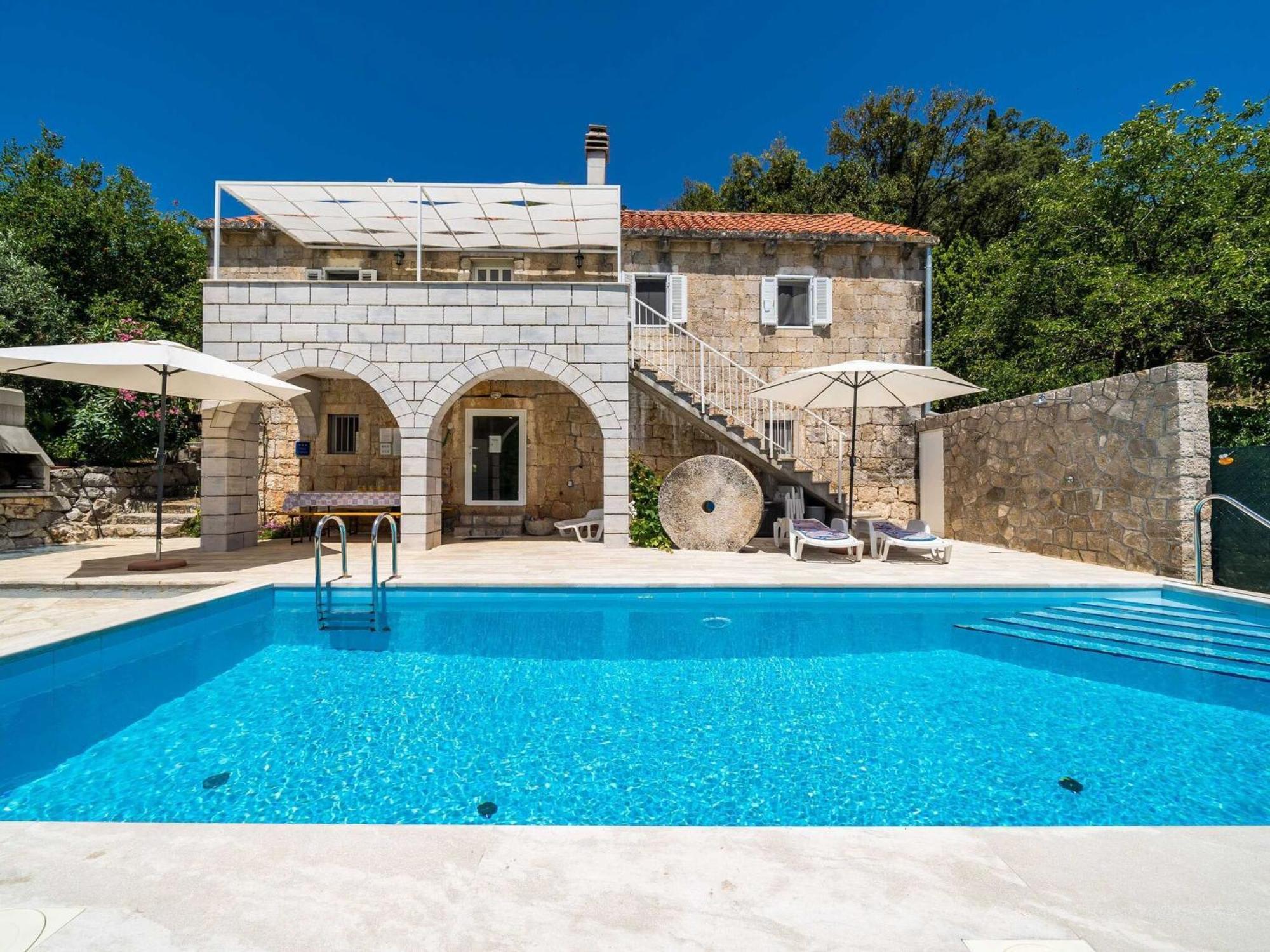 House Ko An-Four Bedroom Villa With Terrace And Swimming Pool Gruda Exterior photo